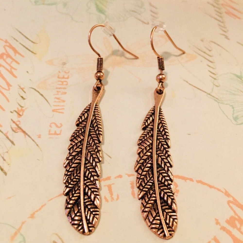 🍁Leaf dangle earrings
